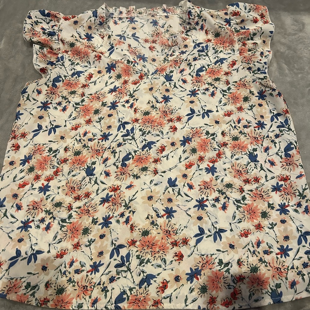 Floral Print Women's Top